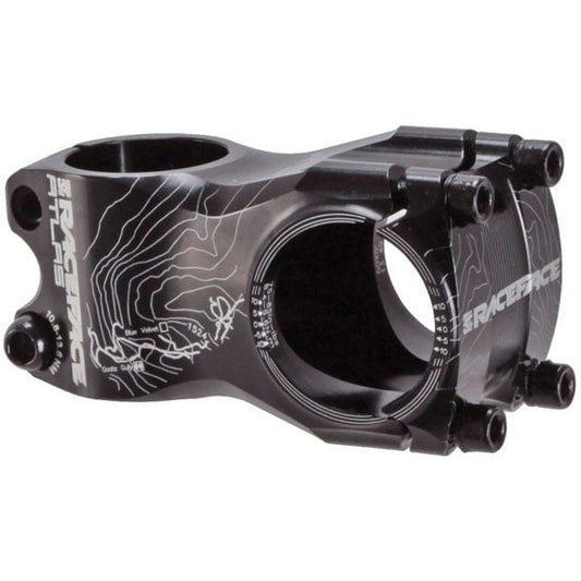 Stems Race Face RaceFace Atlas Stem - 50mm 31.8 Clamp +/-0 1 1/8" Aluminum Black Dark Slate Gray