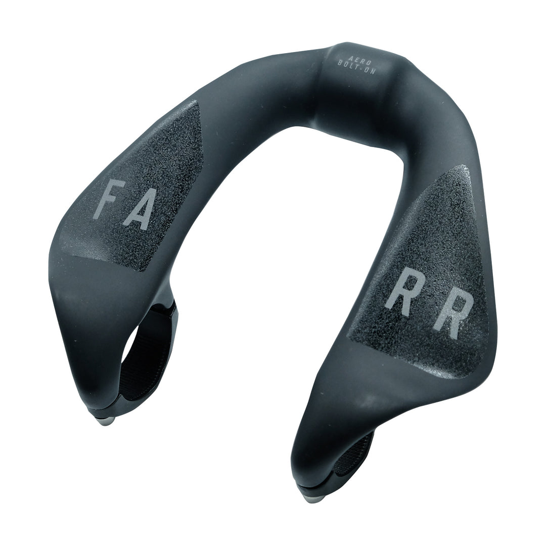 Aero Bars Ridefarr Ridefarr Carbon Aero V3 Bolt-On Handlebar - Black Dark Slate Gray