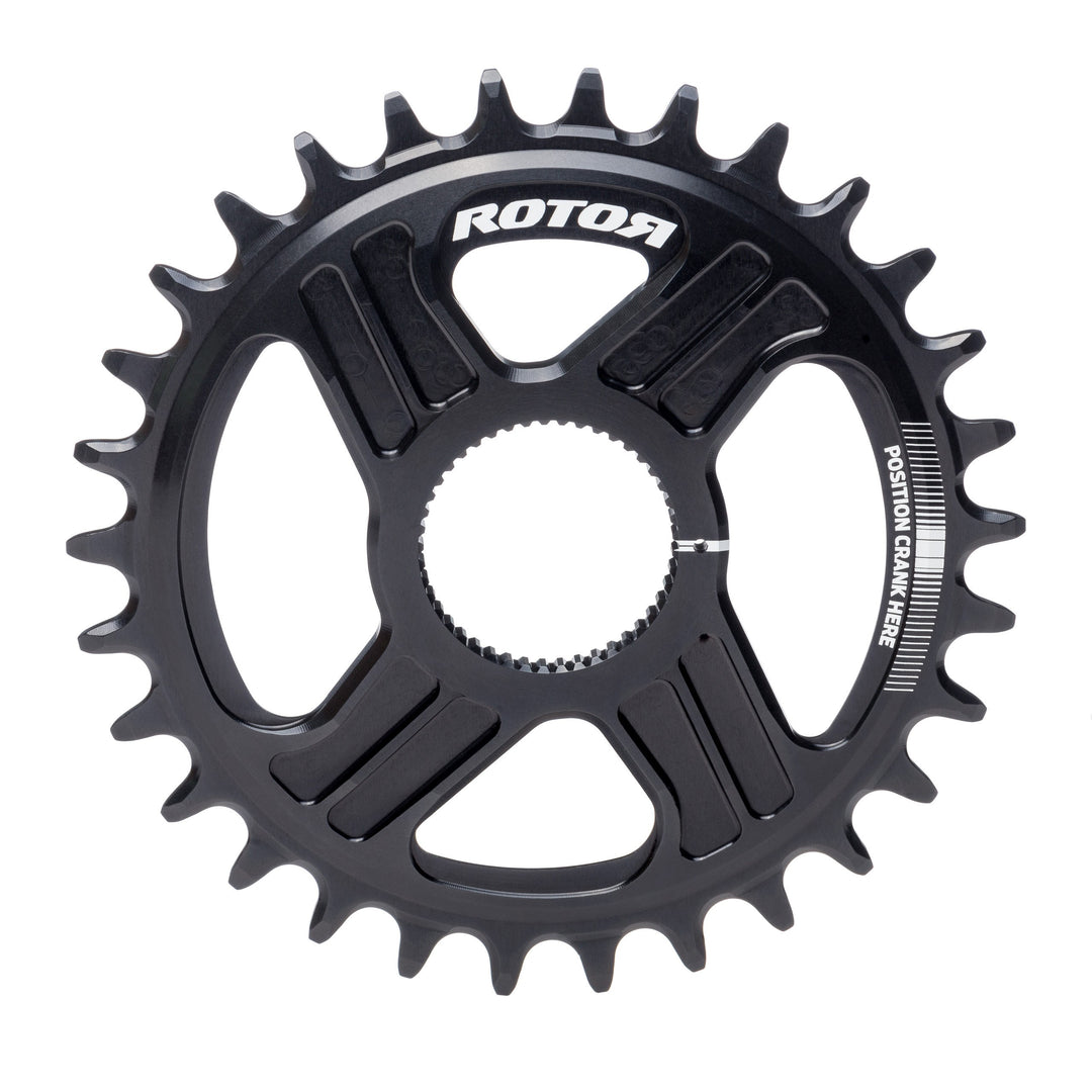 Rotor OCP DM Oval Q Rings 34/50t Black  