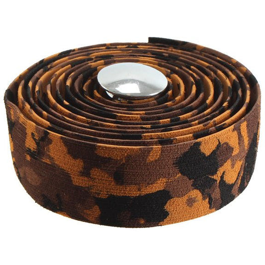 Bar Tape Soma Soma Thick and Zesty Striated Bar Tape Brown Camo Dark Slate Gray