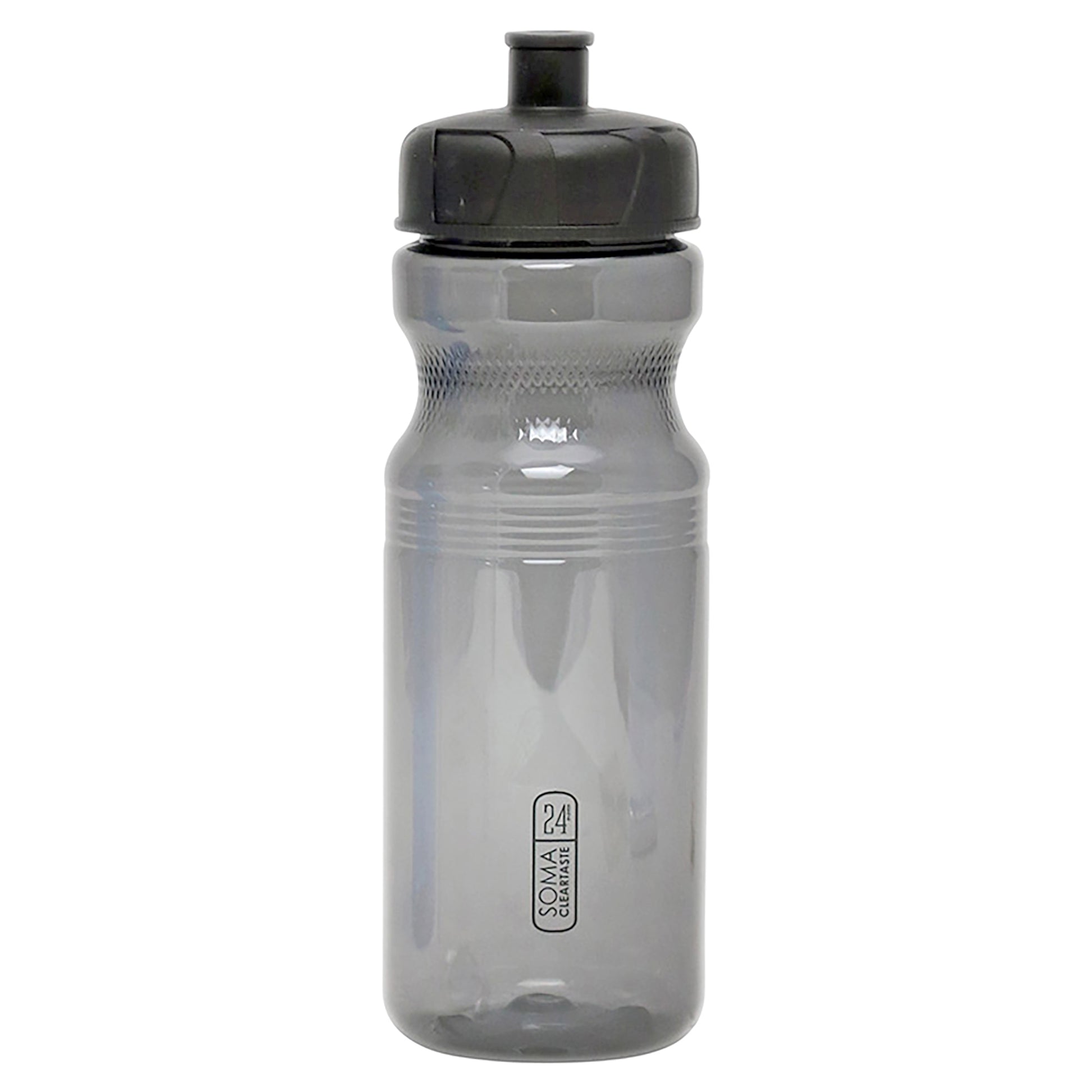 Water Bottles Soma Soma Clear Taste Water Bottle Smoke/Black 24oz Dark Gray