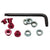 Nuts & Bolts Sugino Sugino Alloy Outer Chainring Bolt Set Single - Red Light Gray