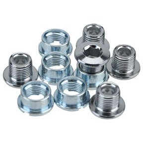 Nuts & Bolts Sugino Sugino Track 401 Chainring Bolt/Nut Set M8x6.3 10/Pcs Light Slate Gray