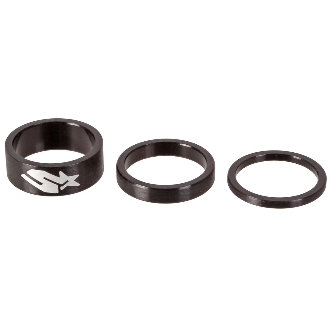 Headset Spacers Spank Spank Headset Spacer Kit 3/6/12mm Set - Black Dark Slate Gray