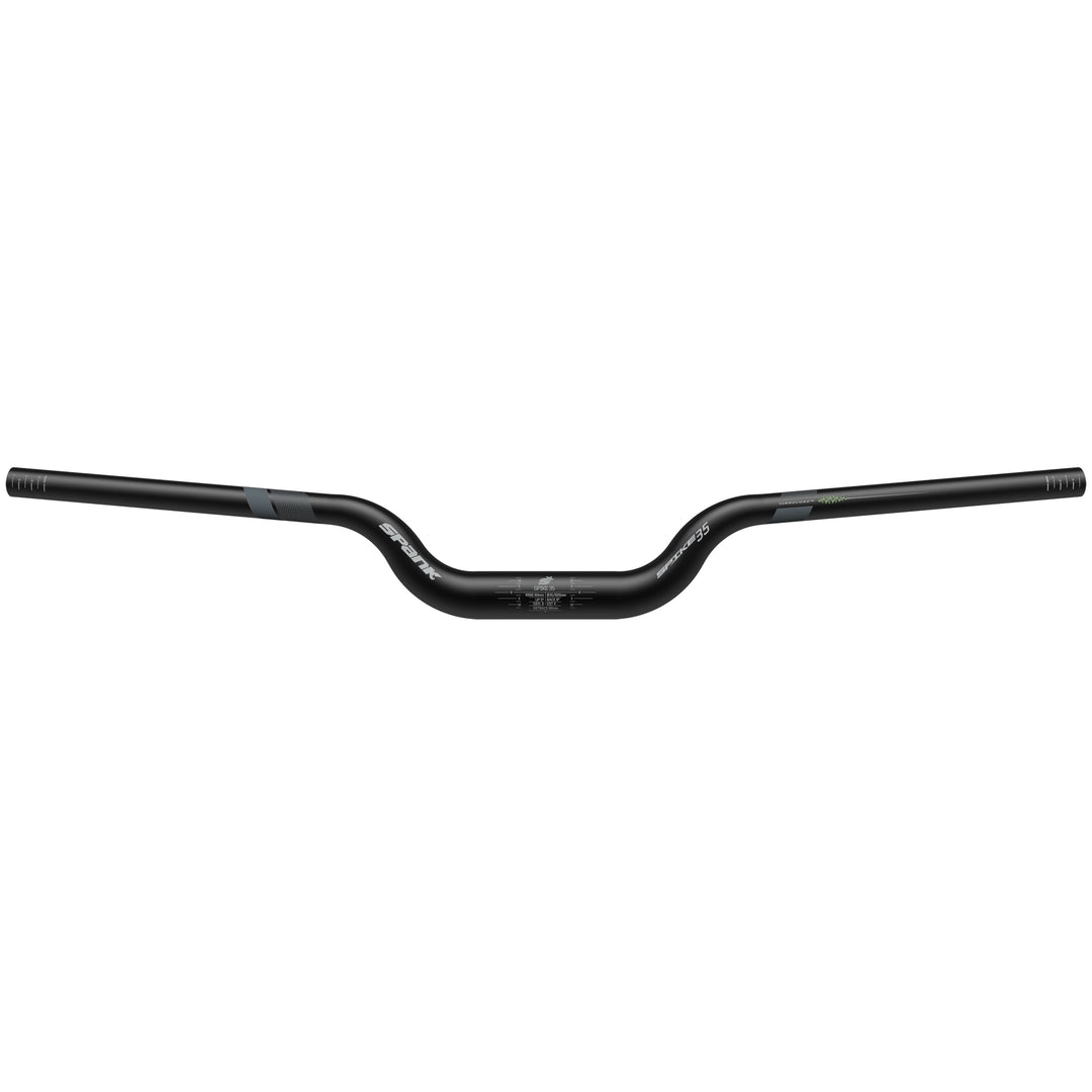 Flat/Riser Handlebar Spank Spank Spike 35 Vibrocore Handlebar - 35mm Clamp 820mm 60mm Rise Black Dark Slate Gray