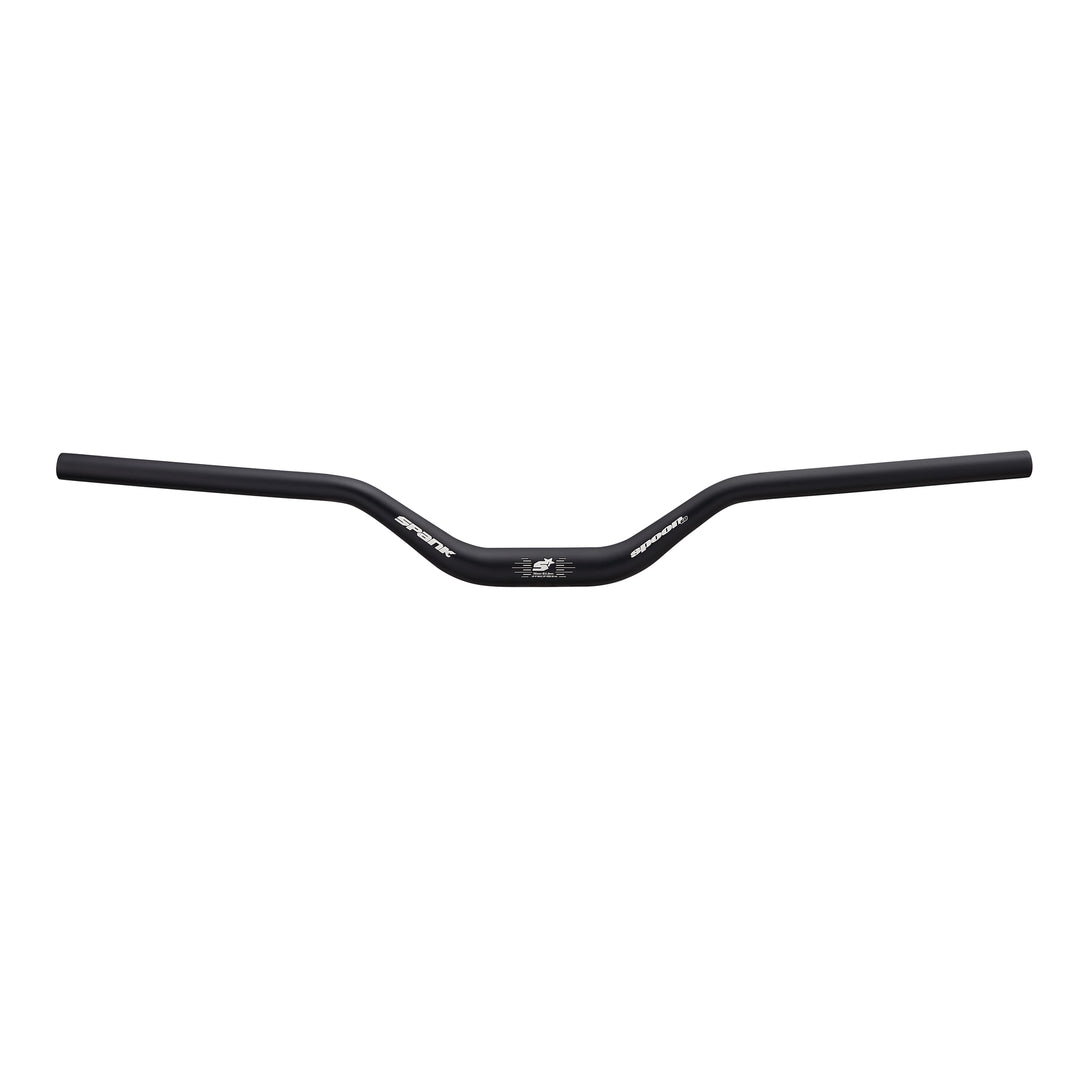Flat/Riser Handlebar Spank Spank Spoon 60 Handlebar - 31.8mm Clamp 785mm 60mm Rise Black/Gray Dark Slate Gray