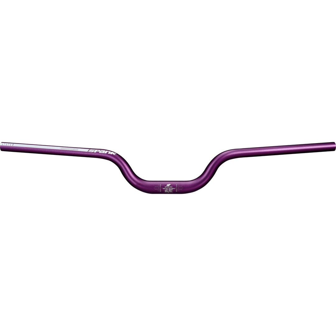 Flat/Riser Handlebar Spank Spank SPOON 800 SkyScraper Handlebar - 31.8mm Clamp 75mm Rise Purple Dark Slate Gray