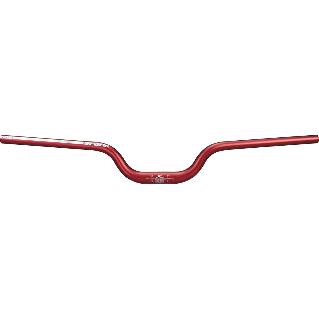 Flat/Riser Handlebar Spank Spank SPOON 800 SkyScraper Handlebar - 31.8mm Clamp 75mm Rise Red Brown
