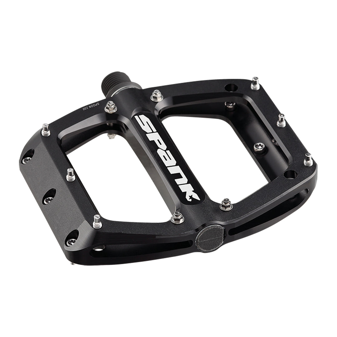Pedals Spank Spank Spoon 110 Pedals - Platform Aluminum 9/16" 110mm Wide Black Dark Slate Gray