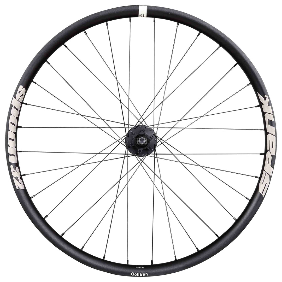 Wheels Spank Spank Spoon 32  26" Rear Wheel 135mm BO 32h - Black Dark Slate Gray