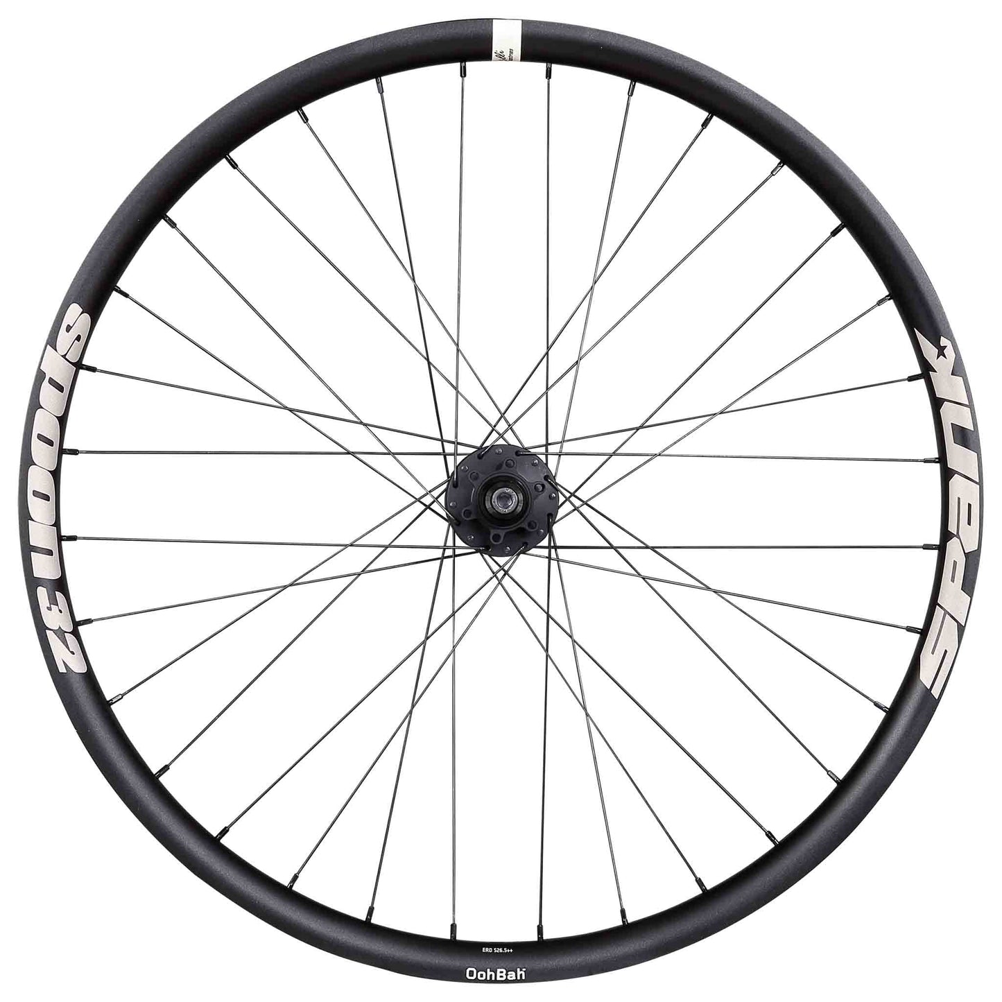Wheels Spank Spank Spoon 32  26" Rear Wheel 135mm BO 32h - Black Dark Slate Gray