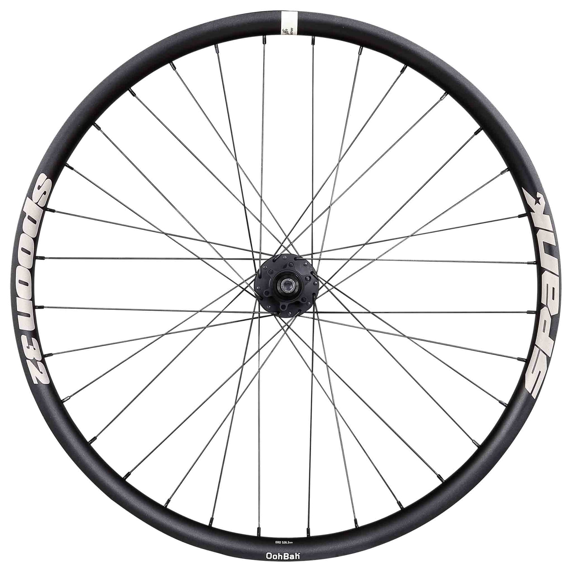 Wheels Spank Spank Spoon 32  26" Rear Wheel 135mm BO 32h - Black Dark Slate Gray