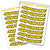 Wheel Parts & Accessories Spank Spank Spank Rim Decals - Yellow Black
