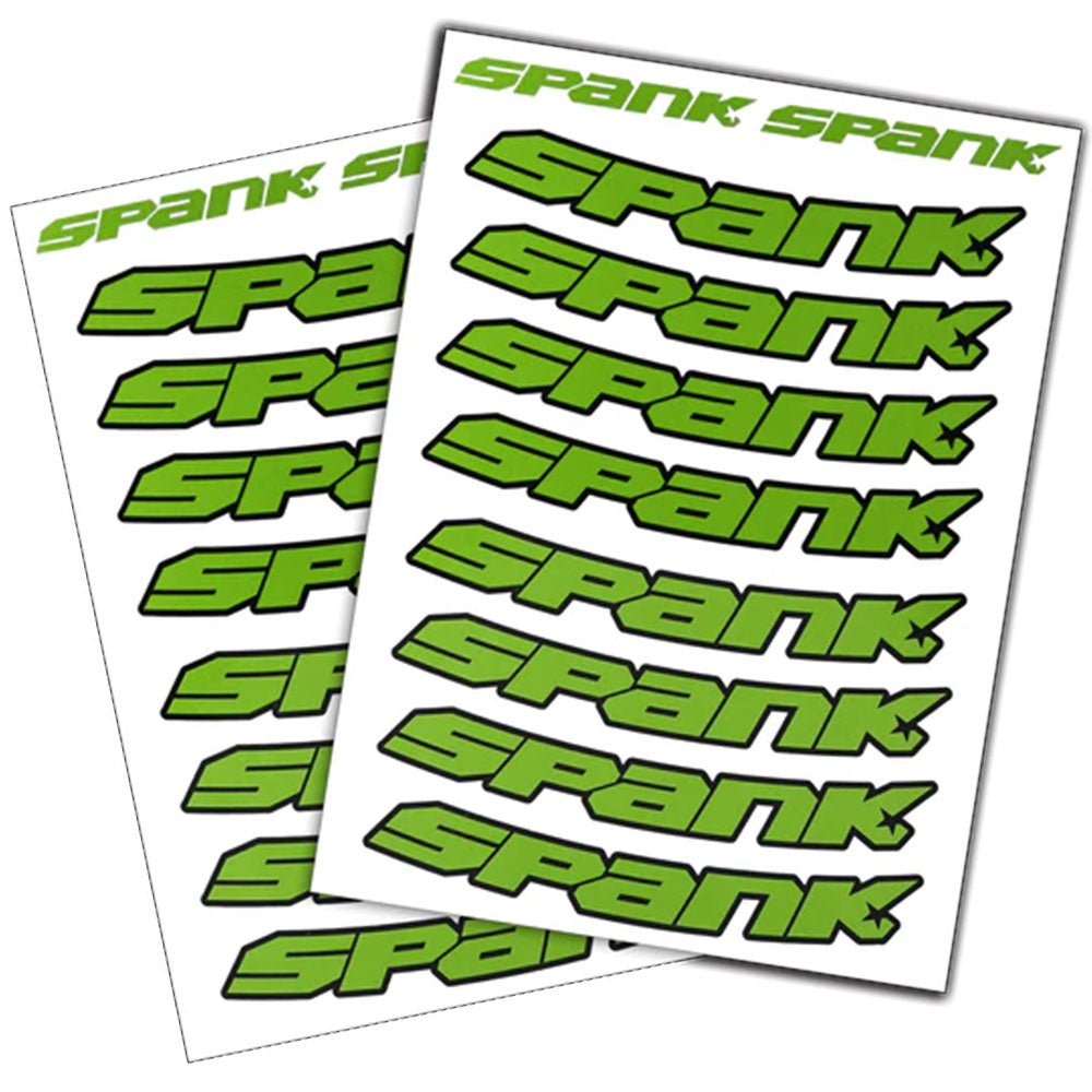 Wheel Parts & Accessories Spank Spank Spank Rim Decals - Bright Green Olive Drab