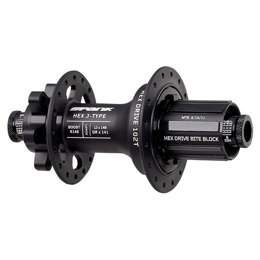 Hubs Spank Spank HEX J-Type 6B Disc Rear Hub 32h 12x148mm HG Dark Slate Gray