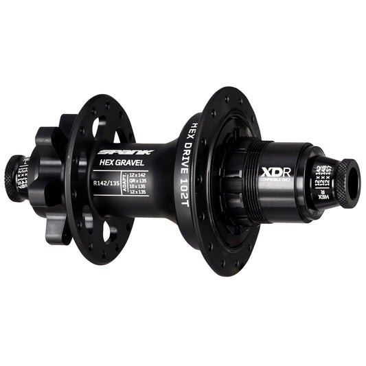 Hubs Spank Spank HEX Gravel 6B Disc Rear Hub 28h 12x142mm XDR Black