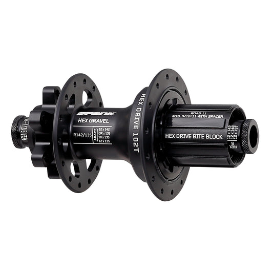 Hubs Spank Spank HEX Gravel 6B Disc Rear Hub 28h 12x142mm HG Road Dark Slate Gray