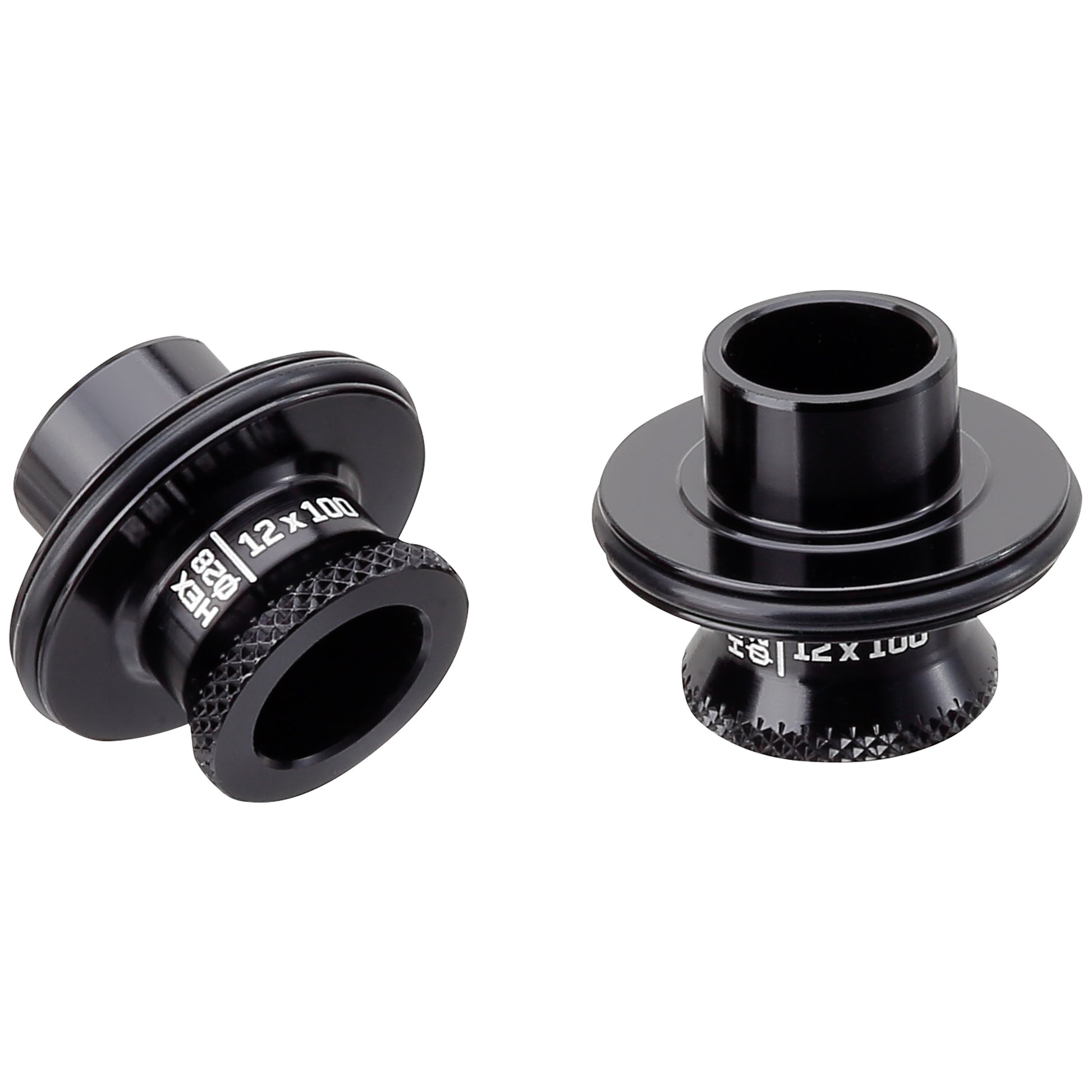 Hub Parts Spank Spank HEX 028 Front Hub End Cap Kit - 12x100mm thru axle Dark Slate Gray