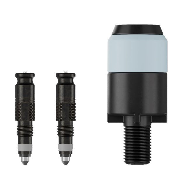 Tubeless Valves Schwalbe Schwalbe Clik Valve Cores w/ Head Adapter Presta Pair Gray
