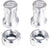 Tubeless Valves Stans No Tubes Stans Tubeless Valve Stem Cap Color Kit - Silver Pair Light Gray