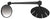 Mirrors Third Eye Third Eye Pro Helmet Mirror Black Dark Slate Gray