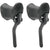 Brake Levers Tektro Tektro RL340 Ergo Brake Lever Set Black/Black Dark Slate Gray