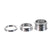 Headset Spacers Thomson Thomson Aluminum Headset Spacer Pack 1-1/8" Silver 3/Count Light Slate Gray