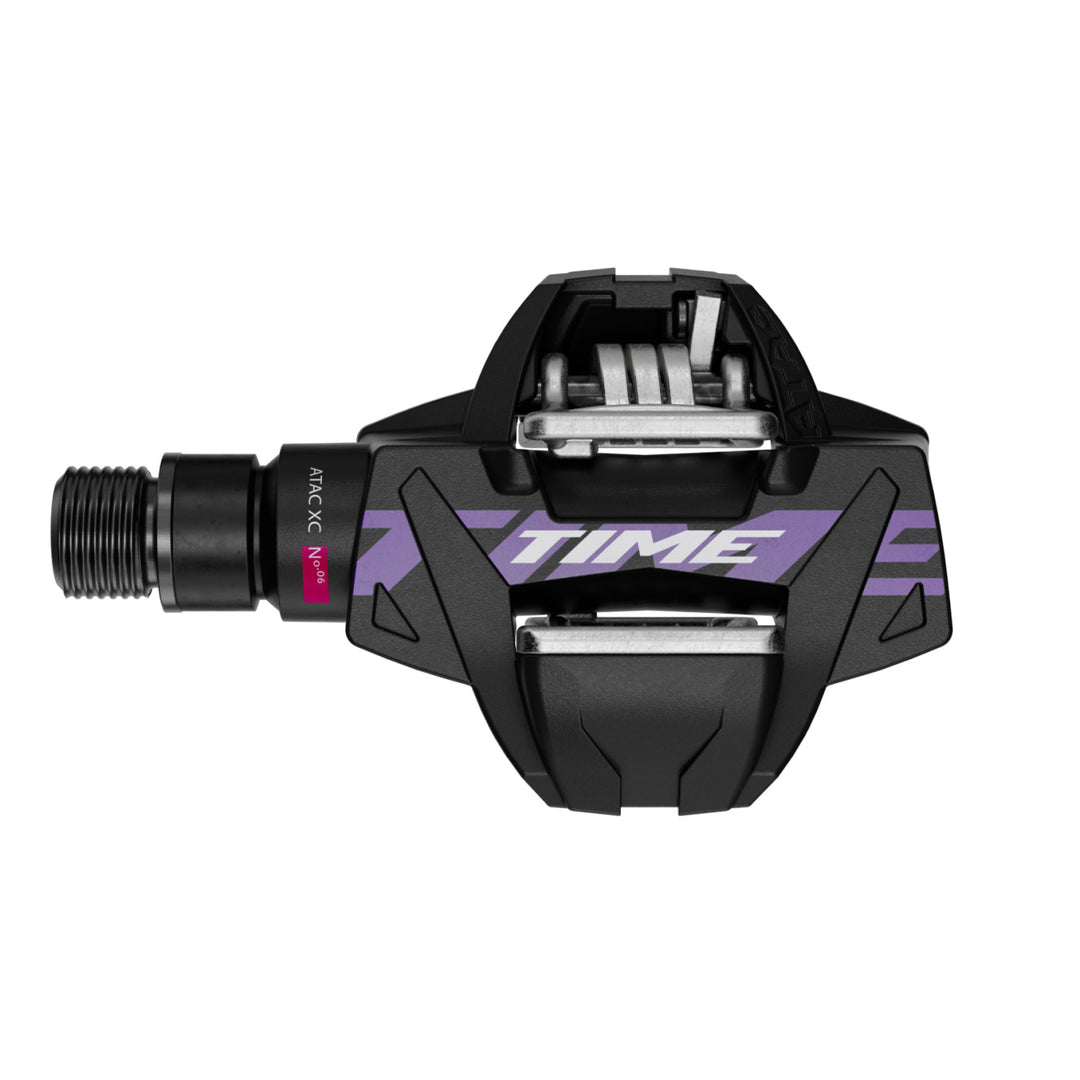 Time ATAC XC 6 Pedals - Dual Sided Clipless Composite 9/16" Black/Purple B1