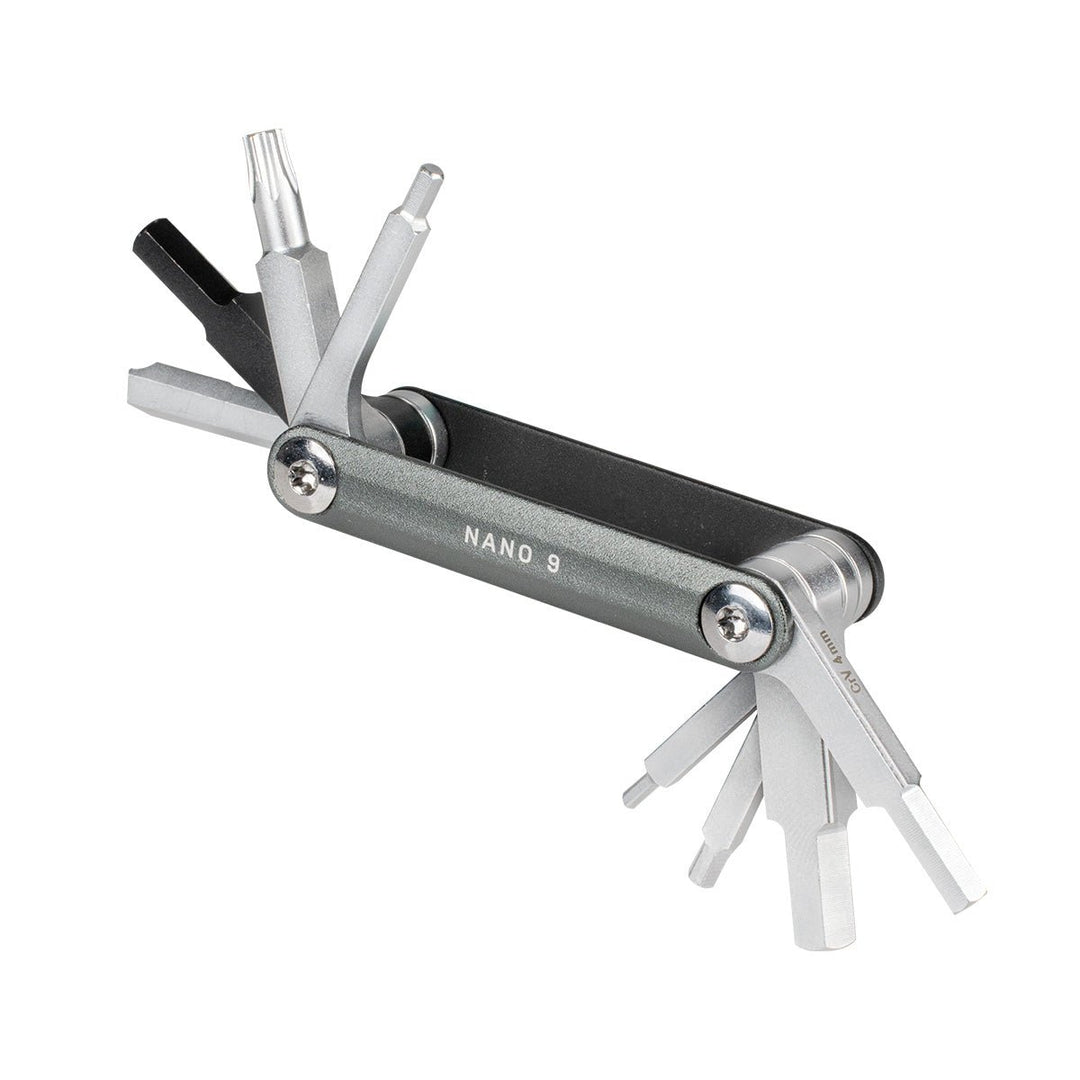 Multi Tools Topeak Topeak Nano 9 Multi Tool - Black/Gray Gray