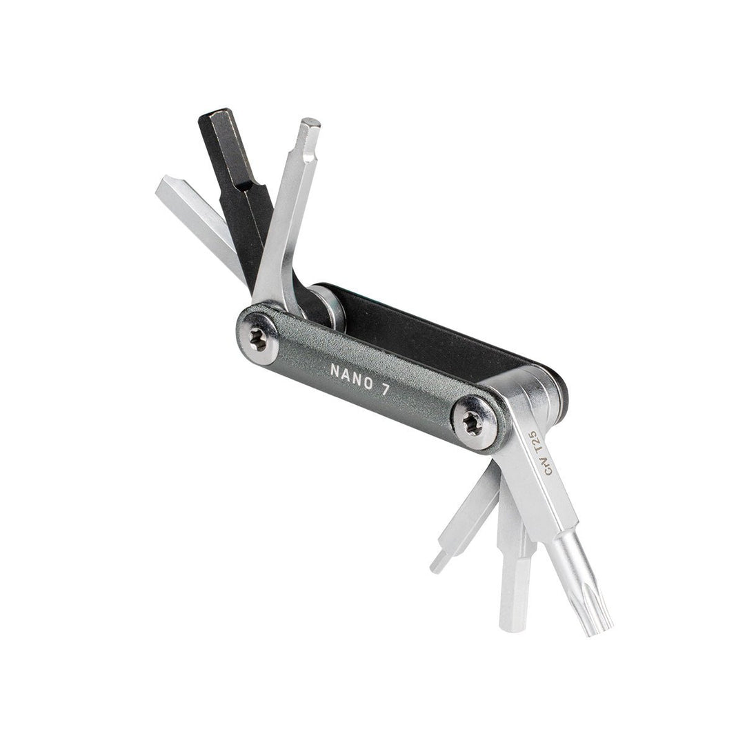 Multi Tools Topeak Topeak Nano 7 Multi Tool - Black/Gray Gray