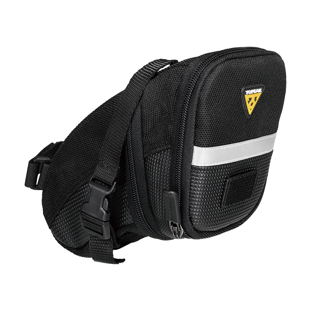 Seat Bag Topeak Topeak Aero Wedge Seat Bag - Strap-on Micro Black Dark Slate Gray