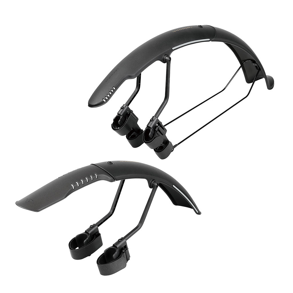 Clip-On Fender Topeak Topeak Tetrafender G1 / G2 Fender Set - Fits Up To 650/700 x 50 Gravel Tire BLK Dark Slate Gray