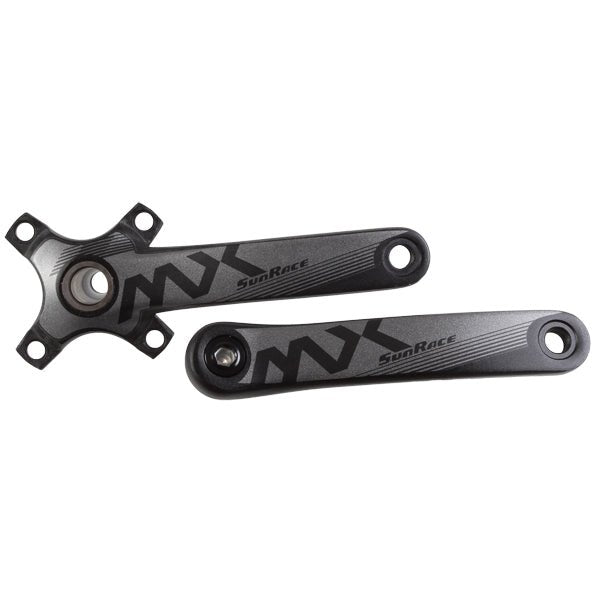 Cranksets and Arms SunRace Sunrace FCMX0 Crank Arms 175mm - Black Dark Slate Gray