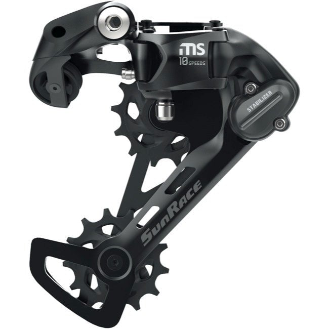 Rear Derailleurs SunRace Sunrace RDMS100 10sp Rear Derailleur Med Cage w/Bolt Black Dark Slate Gray