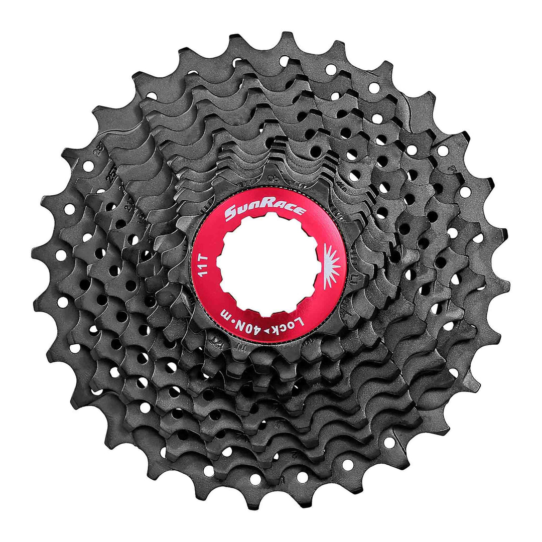 Cassettes and Cogs SunRace Sunrace CSRX1 11sp Cassette 11-36t - Black Dark Slate Gray