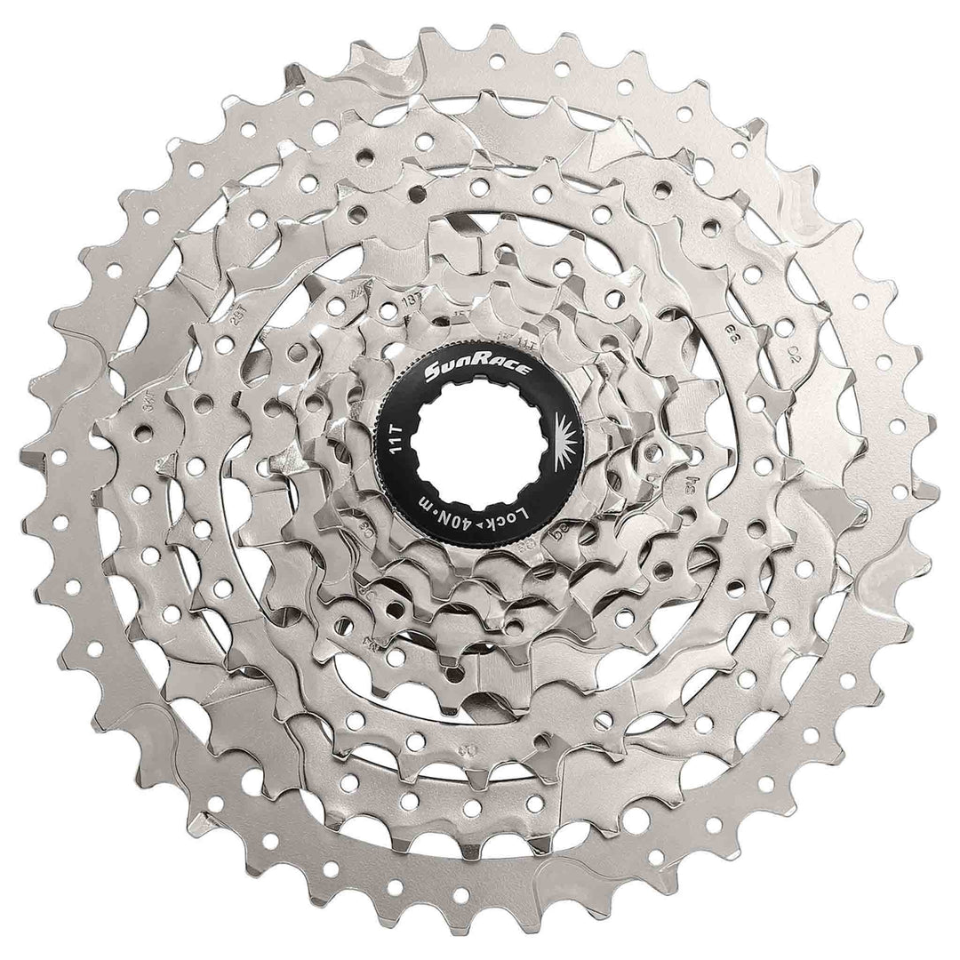 Cassettes and Cogs SunRace Sunrace CSM680 8sp Cassette 11-40t Silver Gray
