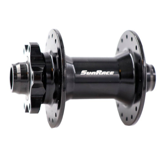 Hubs SunRace Sunrace MX82 6B Disc Front Hub 32h 15x100 TA Black Dark Slate Gray