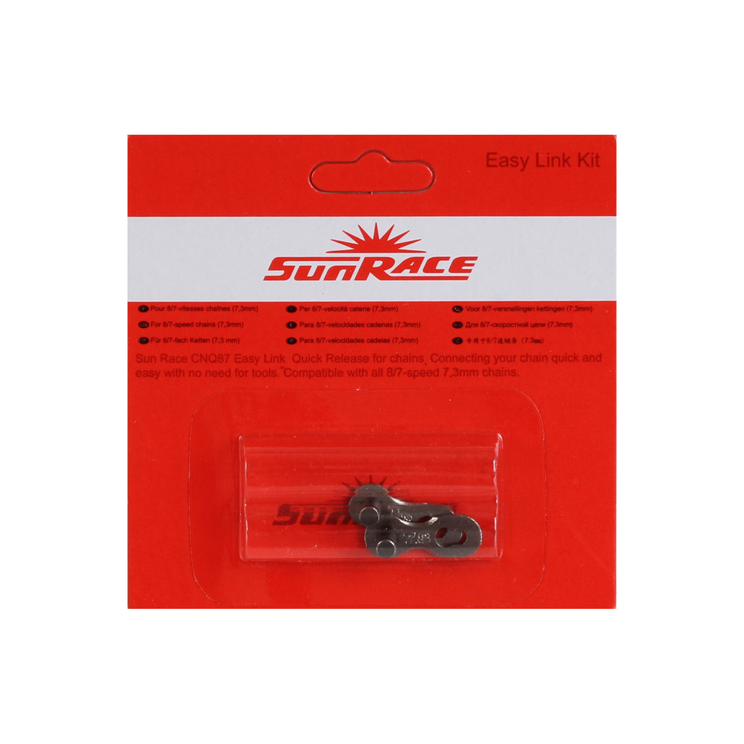 Chains SunRace Sunrace CNQ87 Quick Link for 7 & 8sp Chains (1 Set) Firebrick