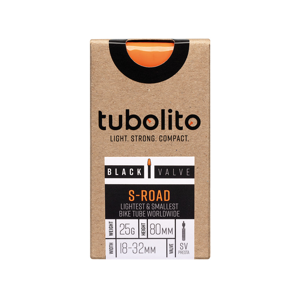 Tubolito S-Tubo Road Tube - 700 x 18-32mm 80mm Presta Valve Black