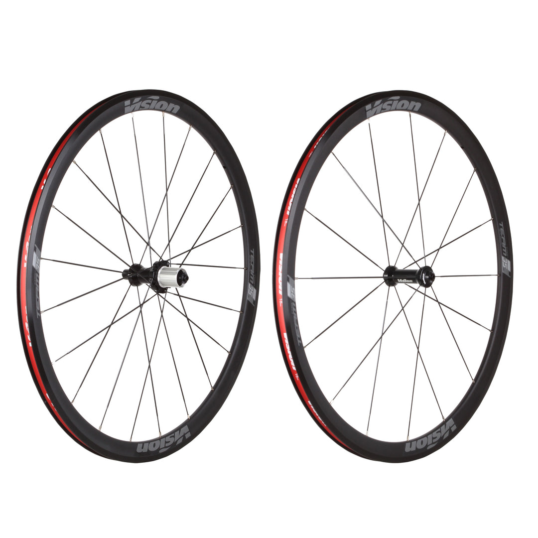 Vision Team 35 Comp SL Wheelset - 700 QR x 100/130mm Rim Brake HG 11 BLK Clincher