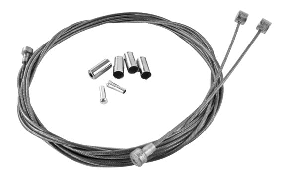 Cables and Housing Velo Orange Velo Orange Metallic Braid Brake Cable Kit - Silver Dim Gray