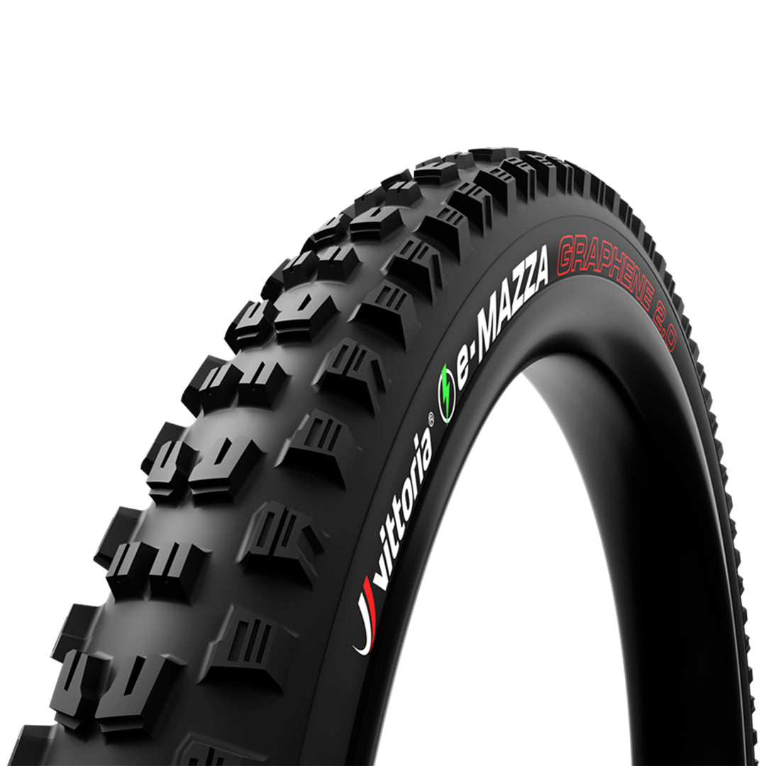 Tires Vittoria Vittoria e-Mazza Tire - 27.5 x 2.6 Tubeless 2PLY Folding Black Enduro G2.0 Black