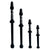 Tubeless Valves Vittoria Vittoria Multiway Tubeless Valve Alloy Black 40mm (Pair) Black