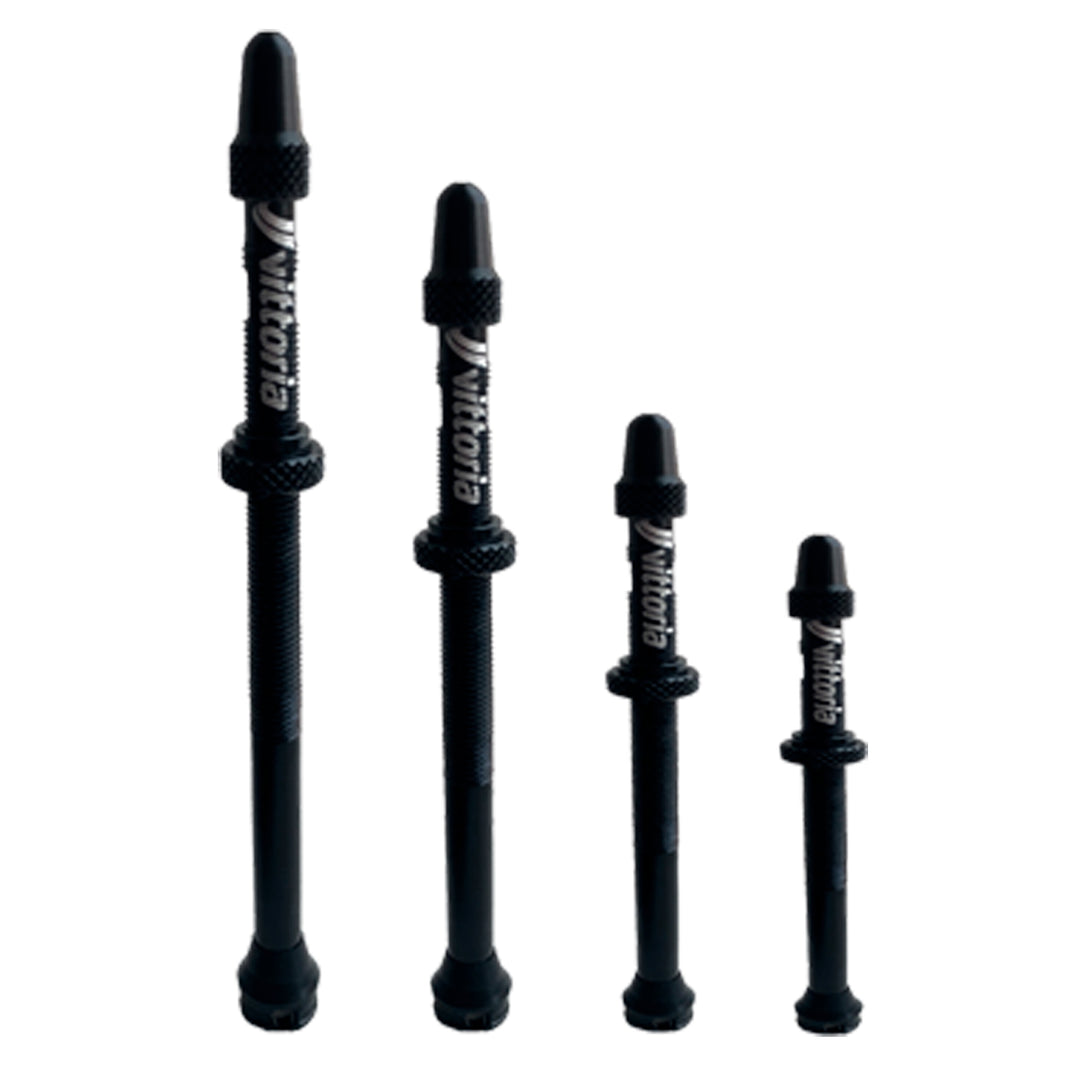 Tubeless Valves Vittoria Vittoria Multiway Tubeless Valve Alloy Black 60mm (Pair) Black