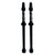 Tubeless Valves Vittoria Vittoria Multiway Tubeless Valve Alloy Black 100mm (Pair) Black
