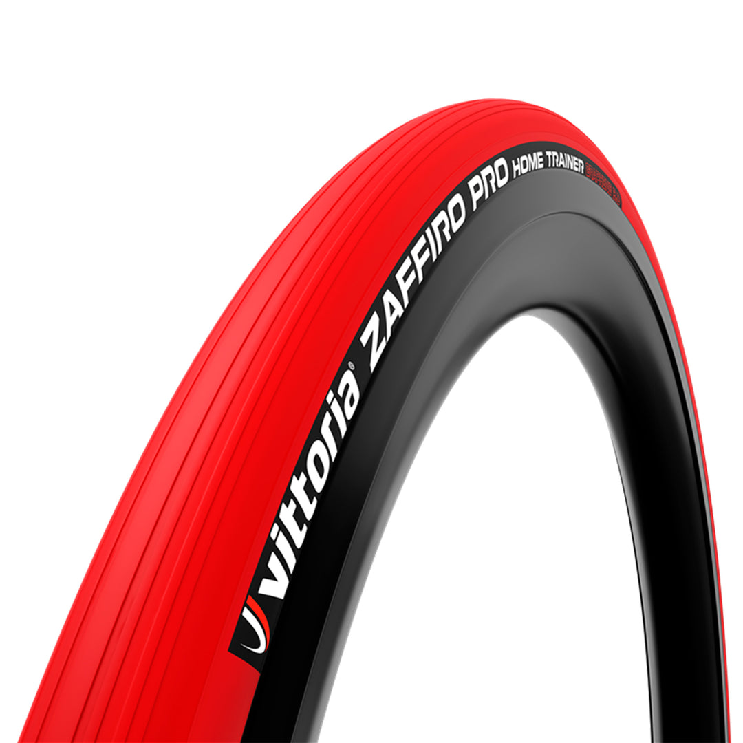 Trainer Tire Vittoria Vittoria Zaffiro Pro Home Trainer Tire - 700 x 23 Folding Clincher Red Black
