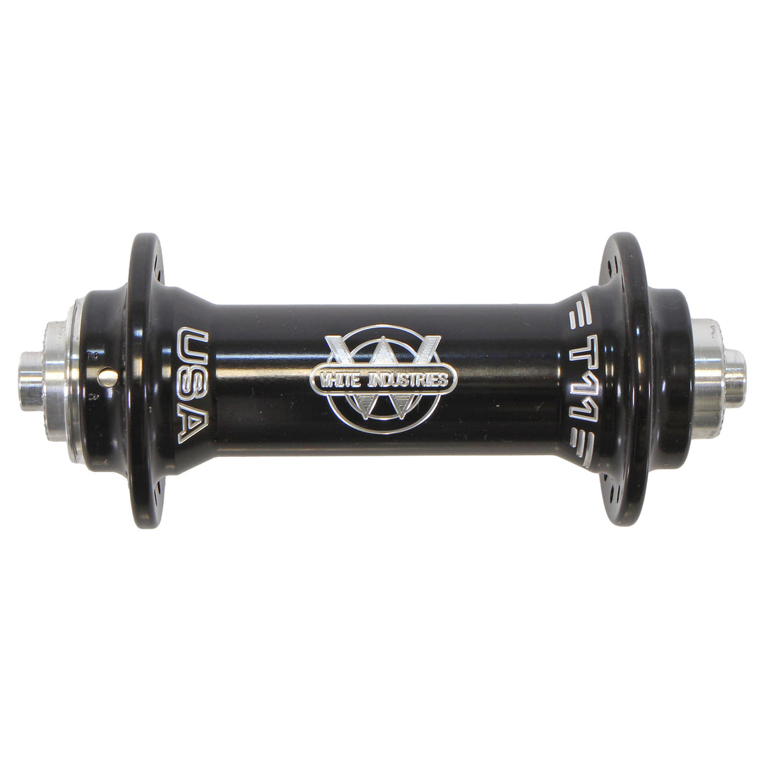 Hubs White Industries White Industries Front T11 Road Hub 9x100mm QR 28h Black Dark Slate Gray
