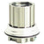 Hub Parts White Industries White Industries Driver Body Micro Spline With Bearings/No Pawls Ti Light Gray