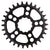 Chainrings White Industries White Industries MR30 TSR 1x Chainring (0mm Offset) 30T Black Dark Slate Gray