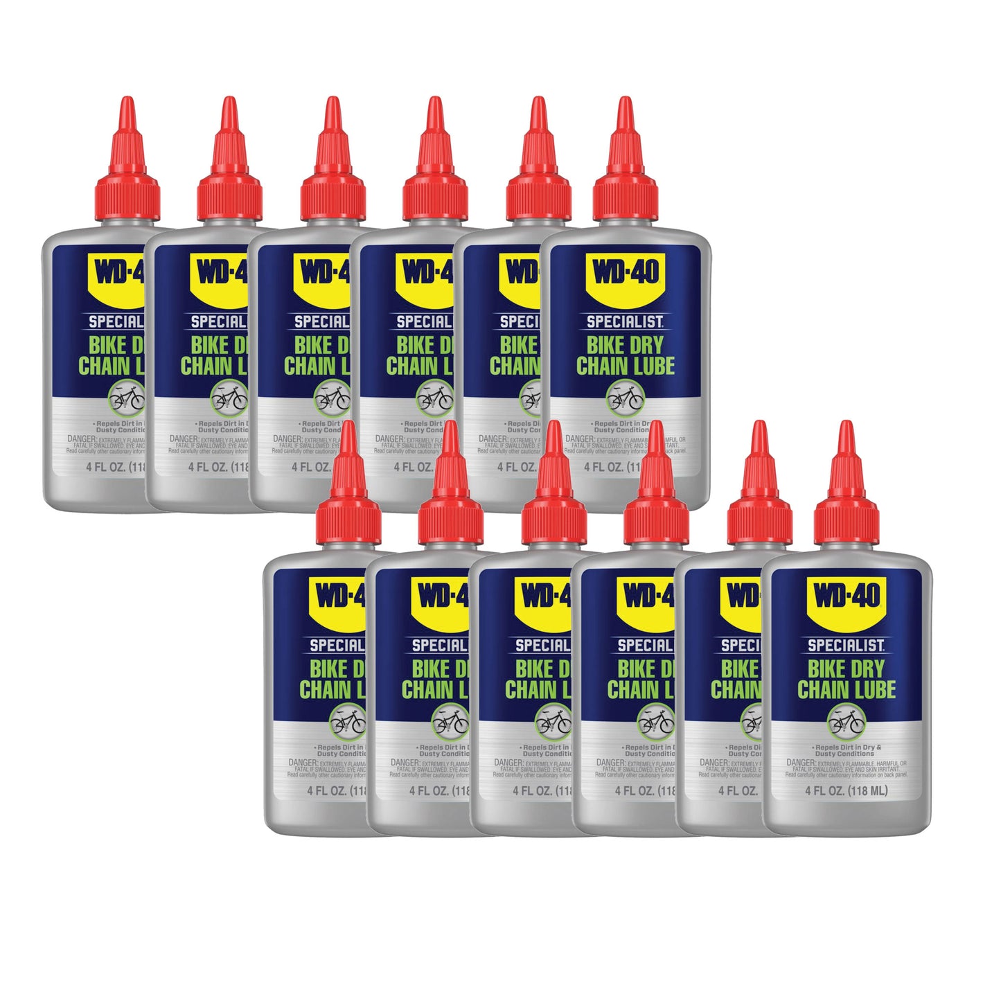 Lubricants WD-40 WD-40 BIKE Dry Lube 4oz Drip - 12/Case Dark Gray